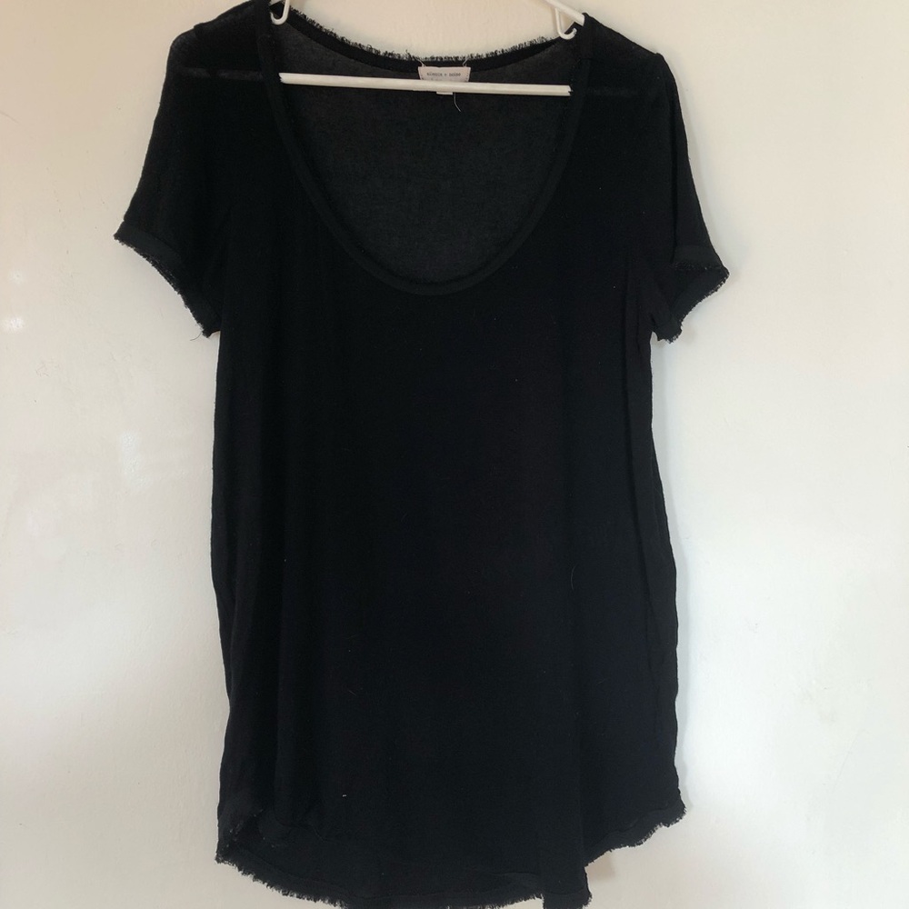 Sheer/distressed top